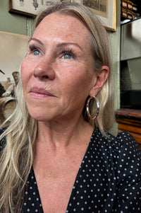 Luv AJ Amalfi Silver Tube Hoops - The Mercantile London