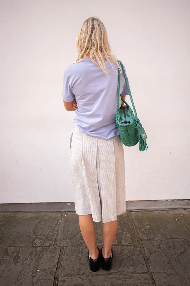 Project AJ117 Smilla Indigo Striped Skirt - The Mercantile London