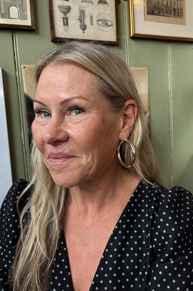 Luv AJ Amalfi Silver Tube Hoops - The Mercantile London