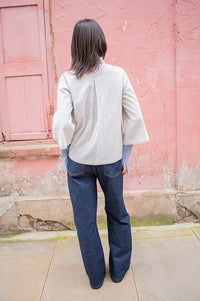 Project AJ117 Sally Indigo Stripe Jacket - The Mercantile London