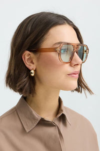 Fransa Aldina Savannah Tan Sunglasses - The Mercantile London