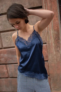 An'ge Alexane Marine Lace Top - The Mercantile London