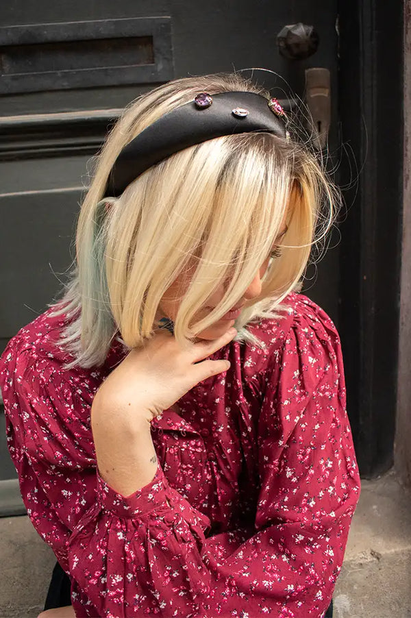 Des Petits Hauts Molly Black Gem Headband