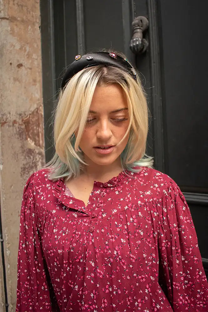 Des Petits Hauts Molly Black Gem Headband