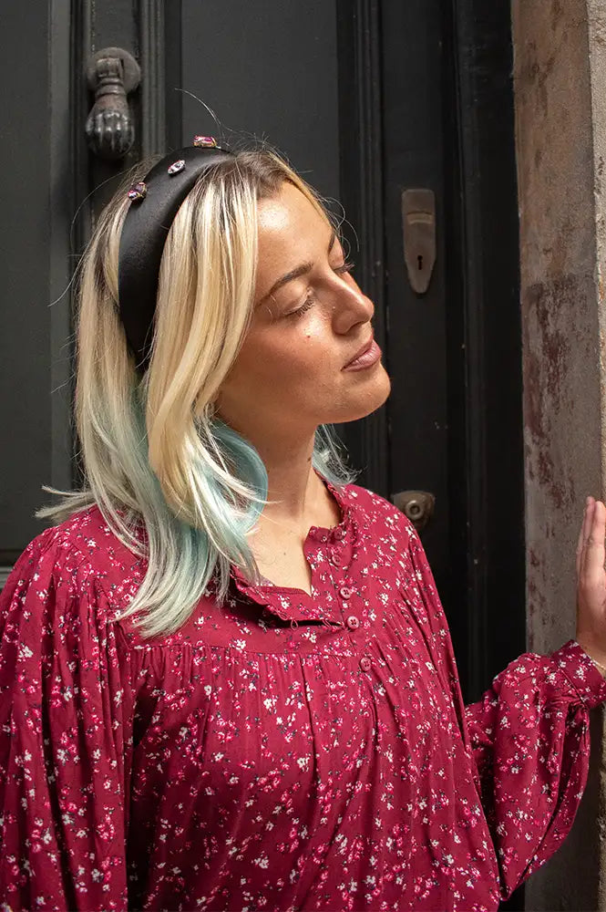 Des Petits Hauts Molly Black Gem Headband