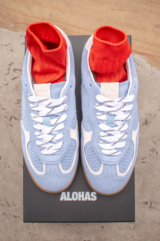 Alohas Rife Cornflower Blue Trainers - The Mercantile London