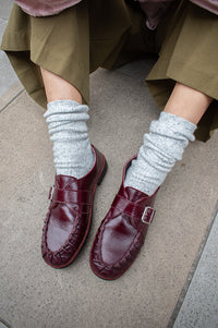 Alohas Brandy Burgundy Leather Loafers - The Mercantile London