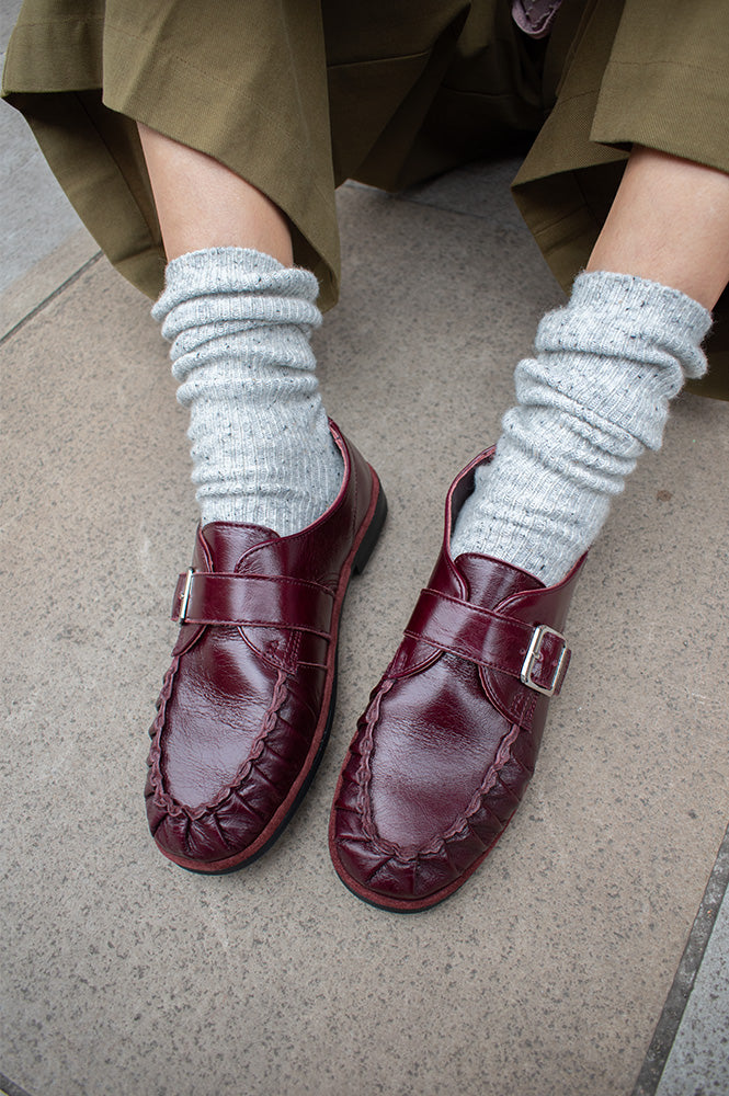 Alohas Brandy Burgundy Leather Loafers - The Mercantile London