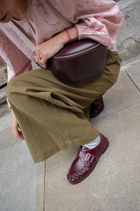 Alohas Brandy Burgundy Leather Loafers - The Mercantile London