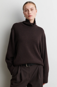 Second Female Alpha Dark Brown Melange Knit