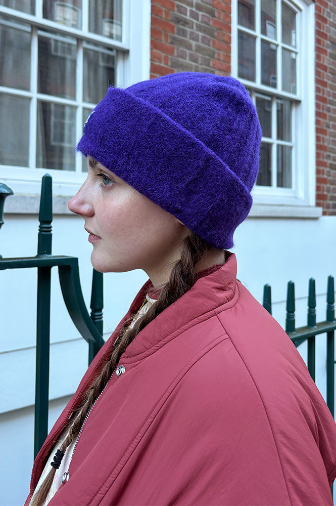 American Vintage Vitow Aubergine Beanie