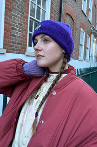 American Vintage Vitow Aubergine Beanie