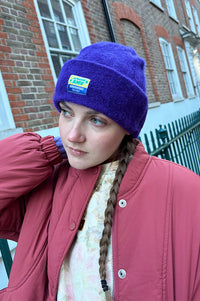American Vintage Vitow Aubergine Beanie