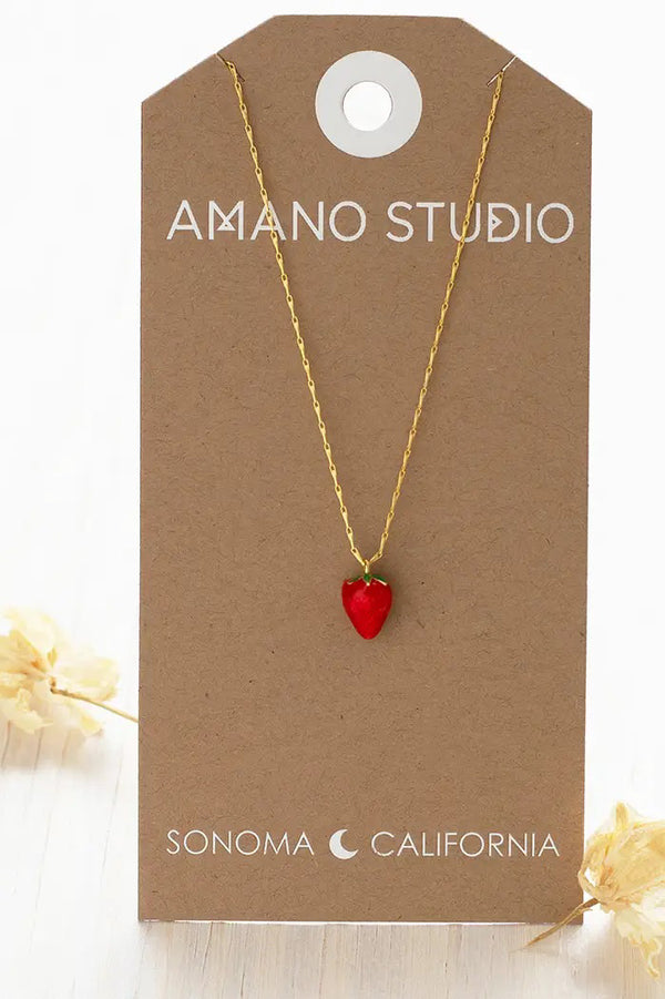 Amano Strawberry Necklace - The Mercantile London