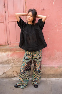 Amente Romantic Black Blouse