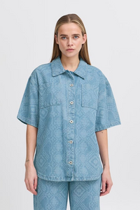 ICHI Amilias Denim Shirt - The Mercantile London