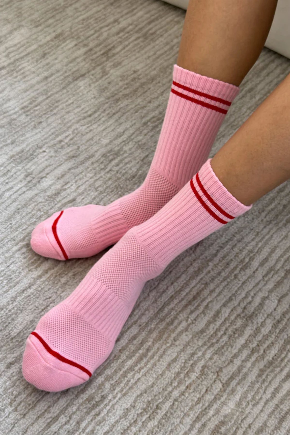 Le Bon Shoppe Boyfriend Amour Pink Socks - The Mercantile London