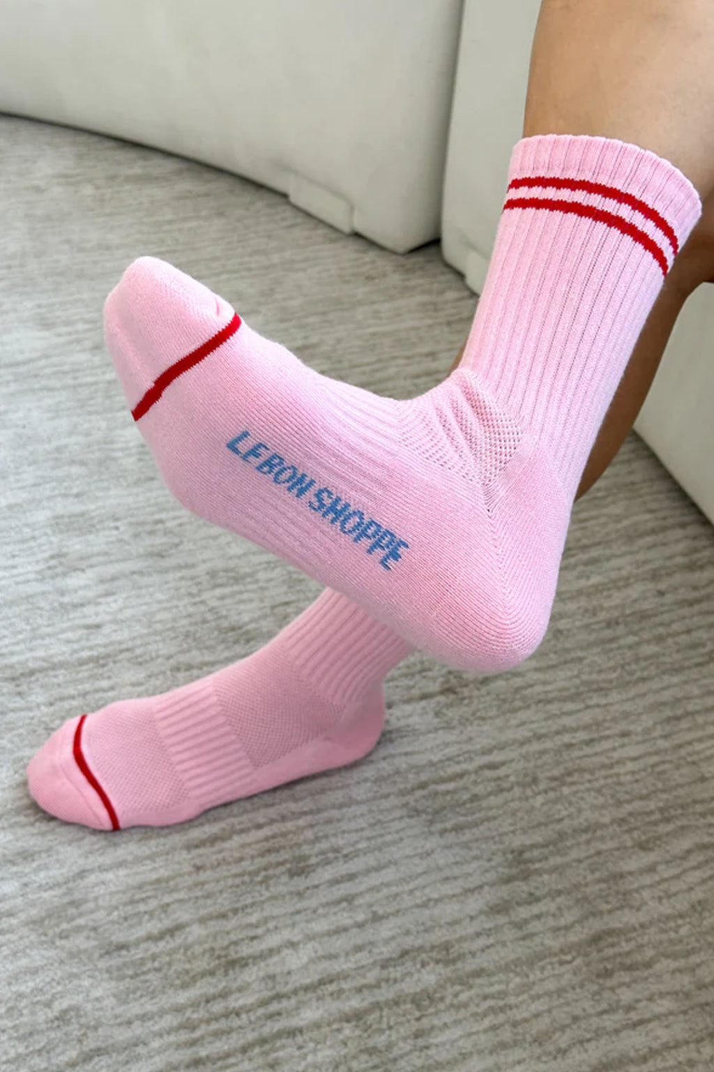 Le Bon Shoppe Boyfriend Amour Pink Socks - The Mercantile London