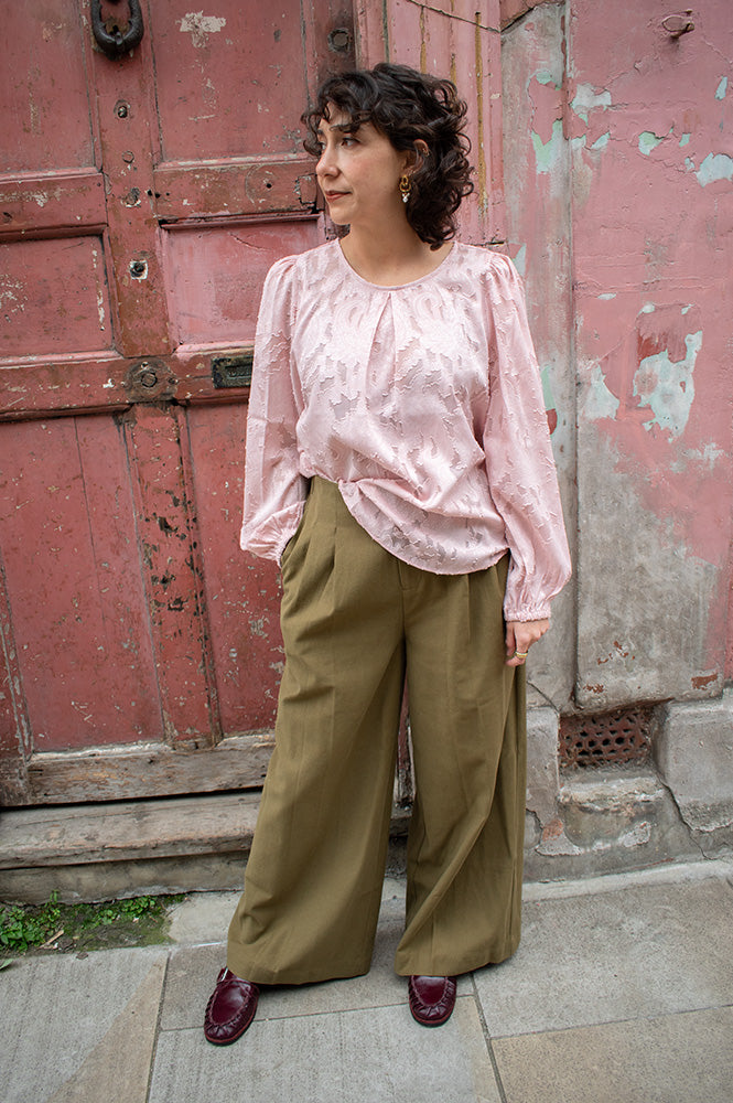Maison Anana Phybie Khaki Trousers - The Mercantile London