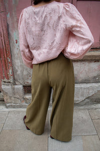 Maison Anana Phybie Khaki Trousers - The Mercantile London
