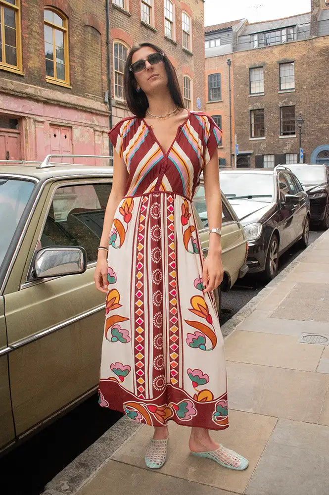 An'ge Olibia Katila Printed Dress - The Mercantile London