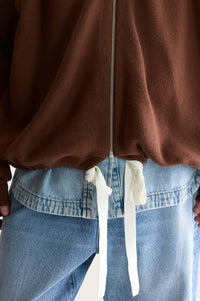 Bellerose Angik Coffee Zip Up Cardigan - The Mercantile London