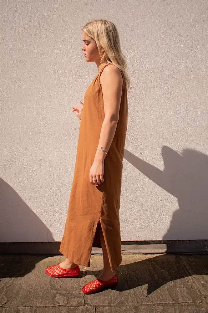 Maison Anje Delmina Cacao Dress - The Mercantile London