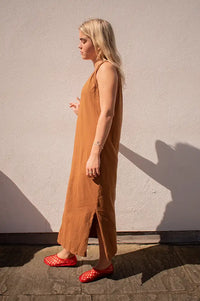 Maison Anje Delmina Cacao Dress - The Mercantile London