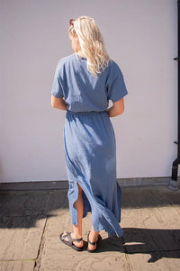 Maison Anje Diana Denim Blue Dress - The Mercantile London