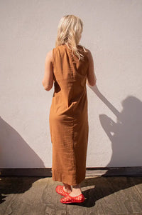 Maison Anje Delmina Cacao Dress - The Mercantile London