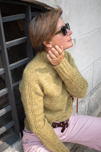 Maison Anje Brima Olive Jumper - The Mercantile London