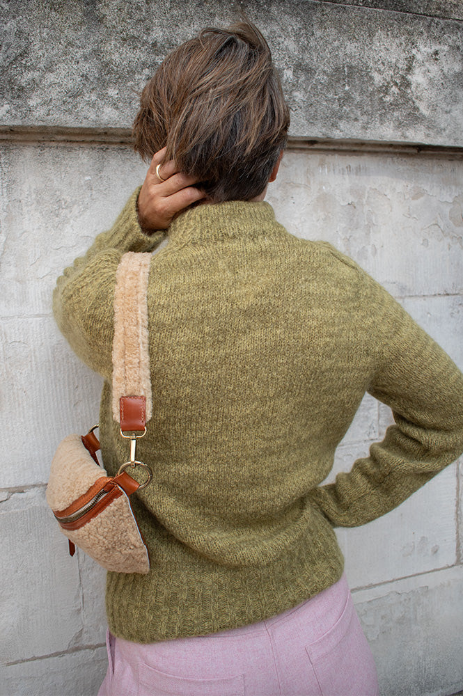 Maison Anje Brima Olive Jumper - The Mercantile London
