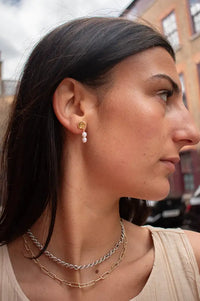 Anni Lu Short Pearly Drop Earrings - The Mercantile London