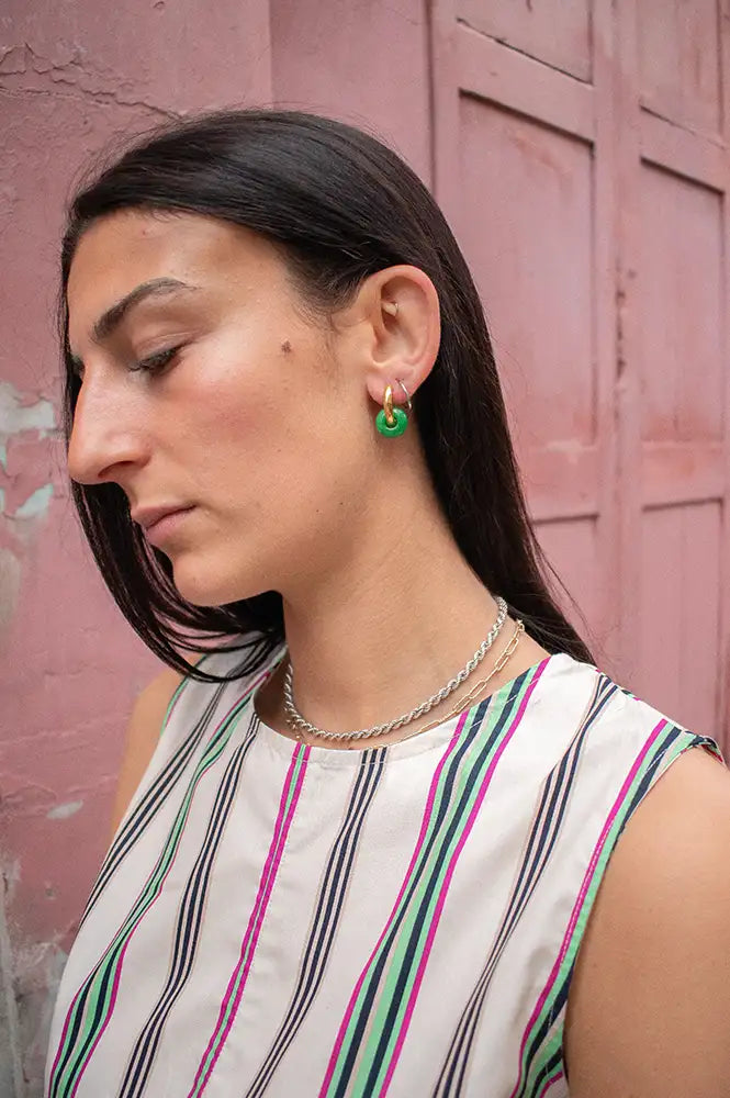 Anni Lu Glazed Donut Jungle Fever Earrings - The Mercantile London