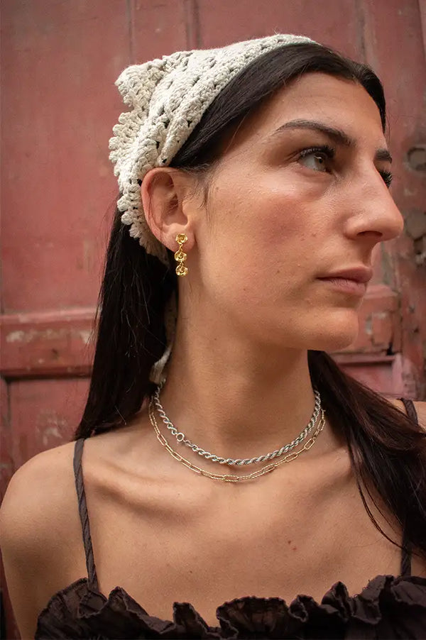 Anni Lu Triple Sun Gold Earrings - The Mercantile London