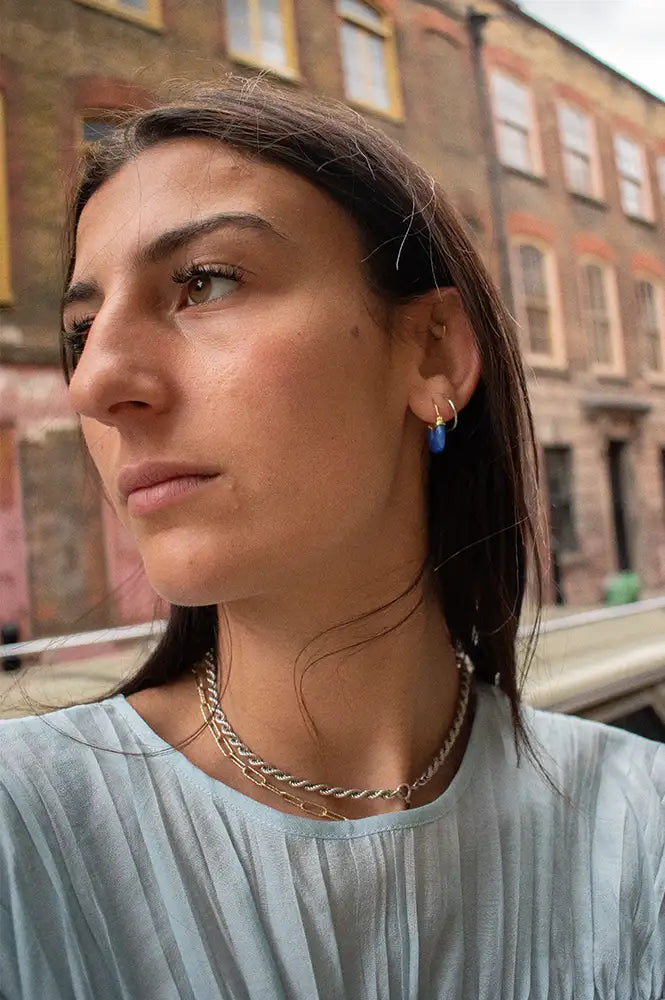 Anni Lu Petit Swell Deep Blue Earrings - The Mercantile London