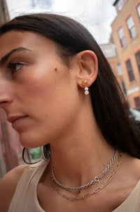 Anni Lu Short Pearly Drop Earrings - The Mercantile London