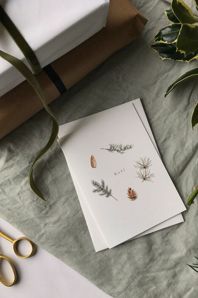 Annie Brougham Noel Botanical Christmas Greeting Card - The Mercantile London