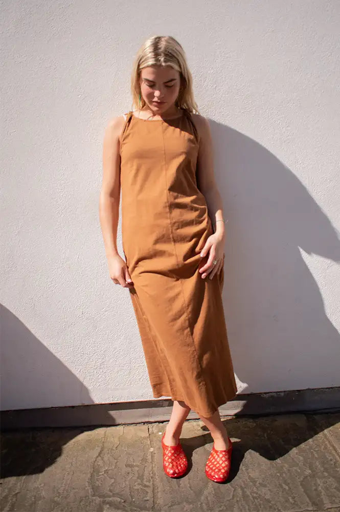 Maison Anje Delmina Cacao Dress - The Mercantile London