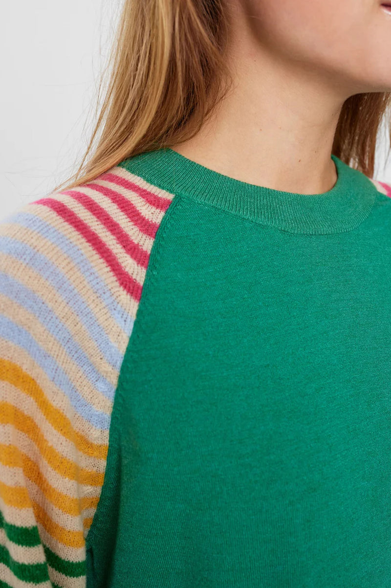 Numph Ans Pine Green Sweater - The Mercantile London