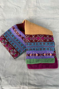 Green Grove Weavers May Antique Stripe Scarf - The Mercantile London