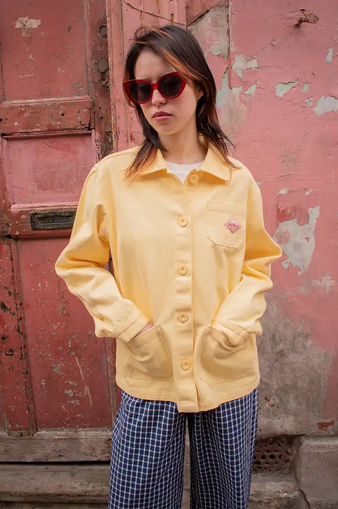 A.P Yellow Rustic Cotton Jacket - The Mercantile London
