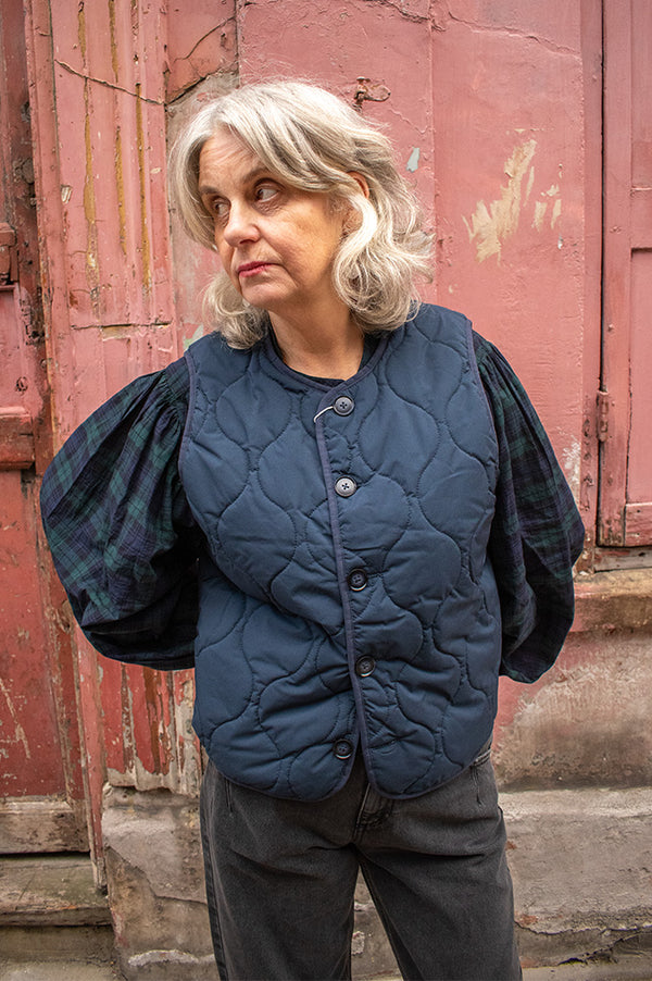 A.P Georgina Navy Reversible Vest