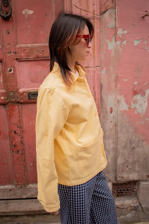 A.P Yellow Rustic Cotton Jacket - The Mercantile London