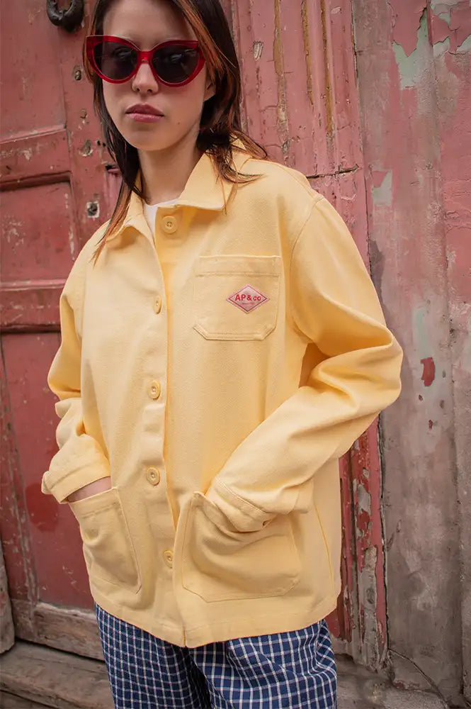 A.P Yellow Rustic Cotton Jacket - The Mercantile London