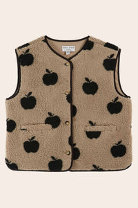 Emile Et Ida Cassis Apple Print Sleeveless Jacket - The Mercantile London