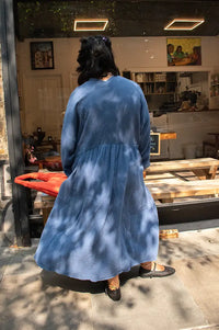 April Meets October Ocean Blue Picnic Dress