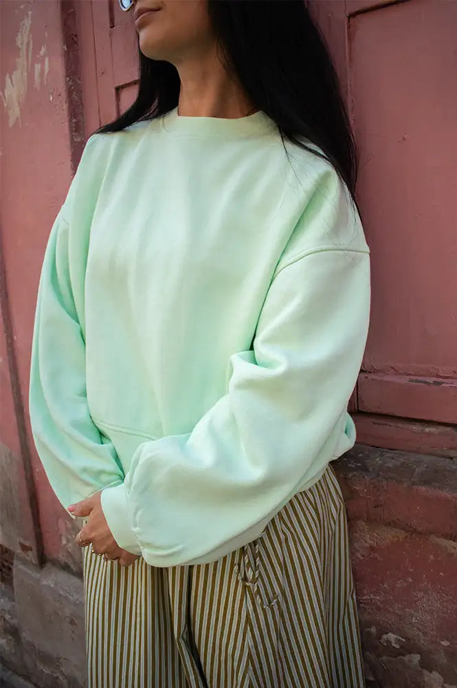 Bellerose Fancy Washed Vegas Green Sweatshirt