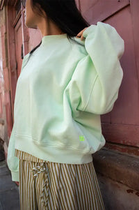 Bellerose Fancy Washed Vegas Green Sweatshirt