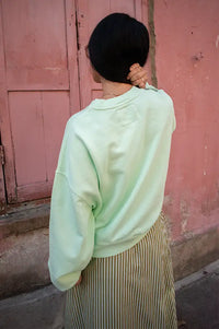 Bellerose Fancy Washed Vegas Green Sweatshirt